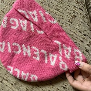 Balenciaga All Over Logo Beanie